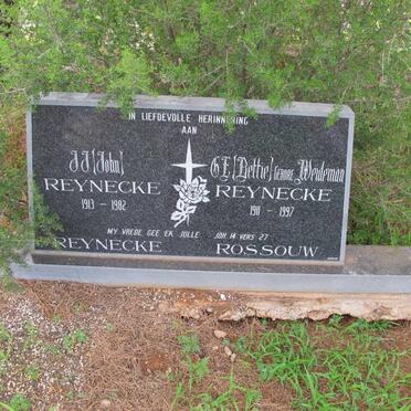 REYNECKE J.J. 1913-1982 &amp; G.E. WEIDEMAN 1911-1997
