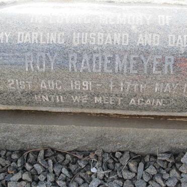 RADEMEYER Roy 1891-1969 &amp; Beth 1892-1978