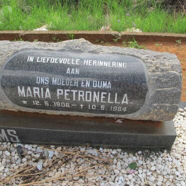 SOLMS Maria Petronella 1906-1984