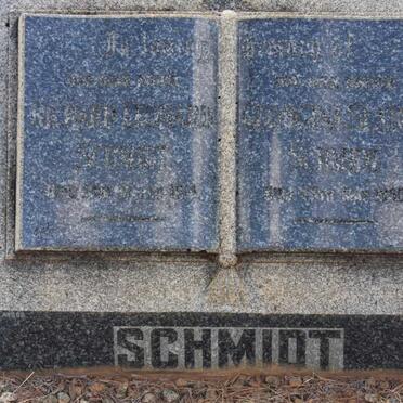 SCHMIDT Richard Leonard -1919 &amp; Georgina Slater -1950