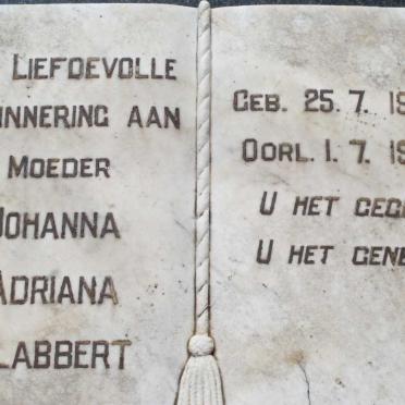 SLABBERT Johanna Adriana 1904-1967
