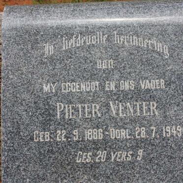 VENTER Pieter 1886-1949