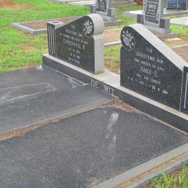 WIT Christoffel F., de 1903-1981 &amp; Anna C. 1912-1994