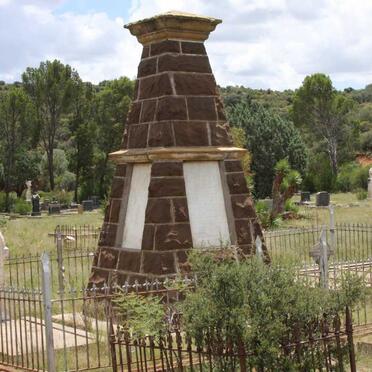 2. Overview on the Anglo Boer War Memorial in Jagersfontein cemetery