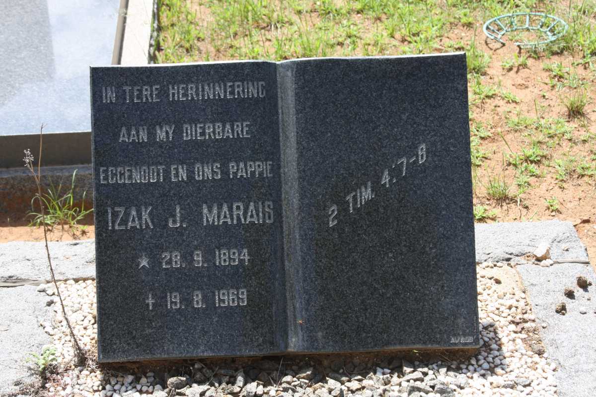 MARAIS Izak J. 1894-1969