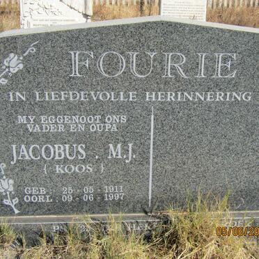 FOURIE Jacobus M. J. 1911-1997