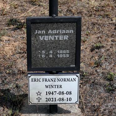 VENTER Jan Adriaan 1885-1955 :: WINTER Eric Franz Norman 1947-2021