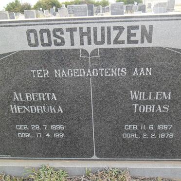 OOSTHUIZEN Willem Tobias 1887-1979 &amp; Alberta Hendruka 1896-1981