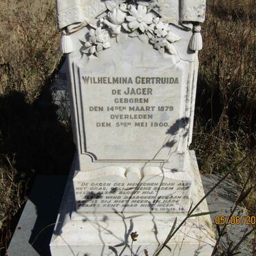 JAGER Wilhelmina Gertruida, de 1879-1900