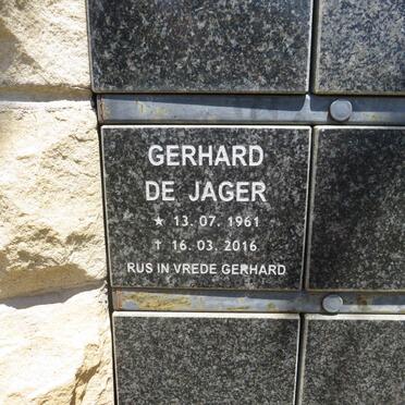 JAGER Gerhard, de 1961-2016