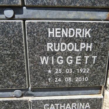 WIGGETT Hendrik Rudolph 1922-2010