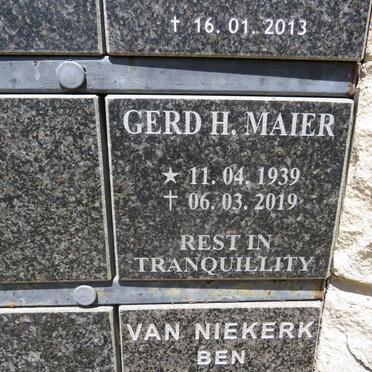 MAIER Gerd H. 1939-2019