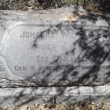 AARDT Johanna Wilhelmina, van nee SMALBERGER 1901-?