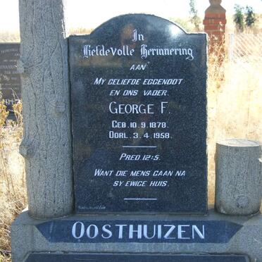 OOSTHUIZEN George F. 1878-1958