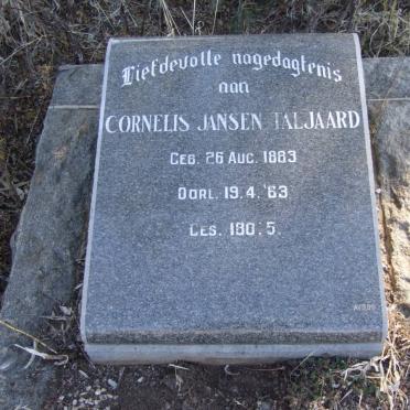 TALJAARD Cornelis Jansen 1883-1963