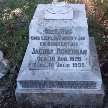 ACKERMAN Jacoba 1925-1935