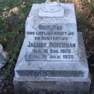 ACKERMAN Jacoba 1925-1935