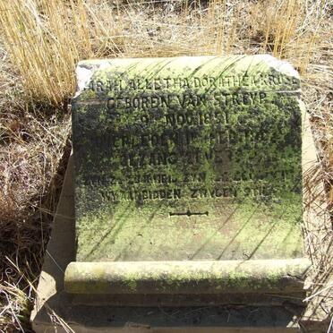 KRUSE Sarah Alletha Dorathea nee VAN STREYP 1851-1902