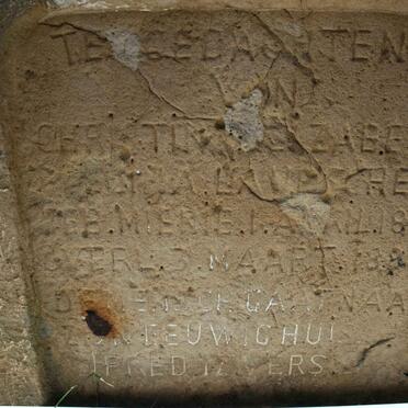 LAUBSCHER Christina Elizabeth ? nee MIENIE 1854-1888