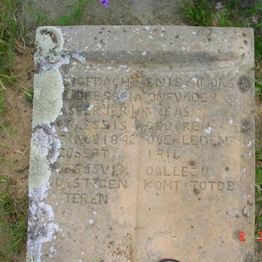 PLESSIS Casper Jeremieas, du 1842-1916