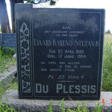 PLESSIS Tjaard Barend Stefanus, du 1880-1954