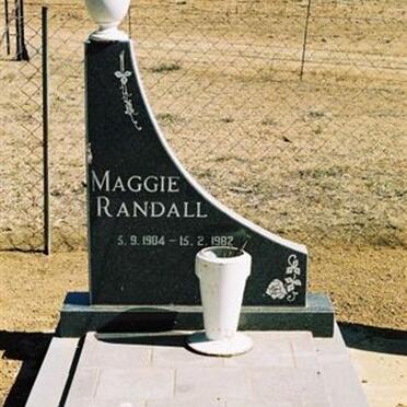 RANDALL Maggie 1904-1982