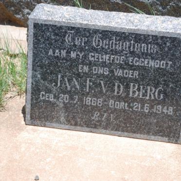BERG Jan F., v.d. 1868-1948