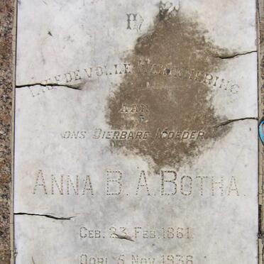 BOTHA Anna B.A. 1861-1938