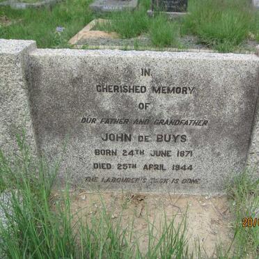 BUYS John de 1871-1944