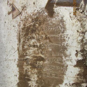 BOTHA M.L. 1857-1926