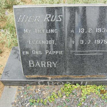 CRONJE Barry 1930-1975