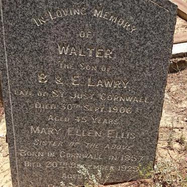 ELLIS Mary Ellen 1857-1925 :: LAWRY Walter -1906