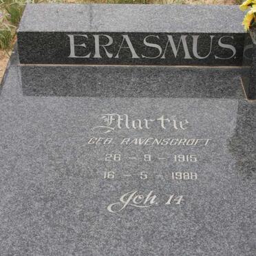 ERASMUS Pieter 1910-1991 &amp; Martie RAVENSCROFT 1915-1988