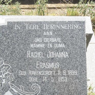 ERASMUS Rachel Johanna nee RAVENSCROFT 1899-1953