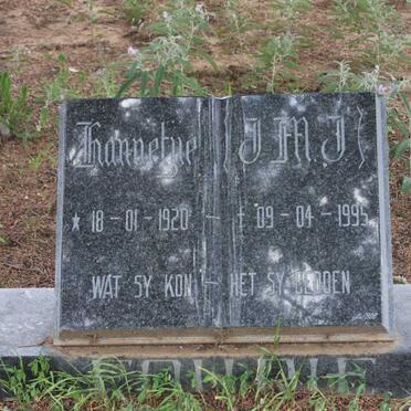 FOURIE J.M.J. 1920-1995