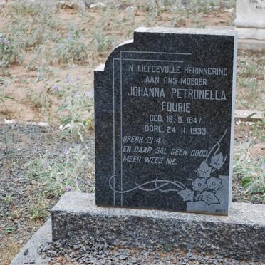 FOURIE Johanna Petronella 1847-1933