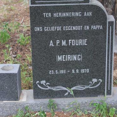 FOURIE A.P.M. 1911-1970