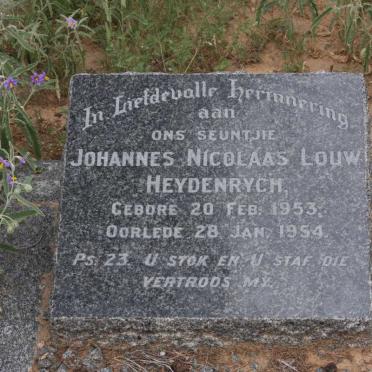 HEYDENRYCH Johannes Nicolaas Louw 1953-1954