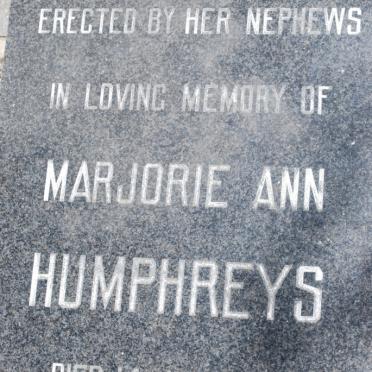HUMPHREYS Marjorie Ann -1977