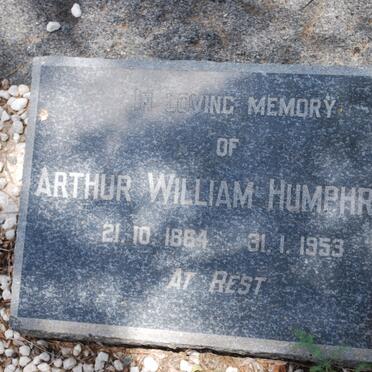 HUMPHREYS Arthur William 1864-1953