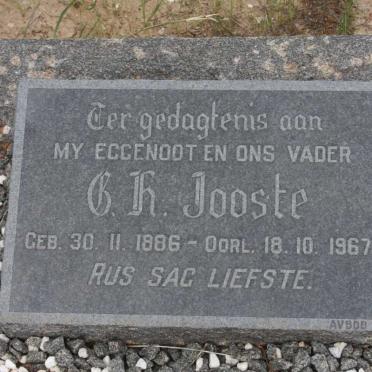 JOOSTE C.H. 1886-1967