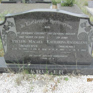 KRUGER Pieter Magiel Smartryk 1901-1976 &amp; Catharina Magdalena MALHERBE 1907-1993