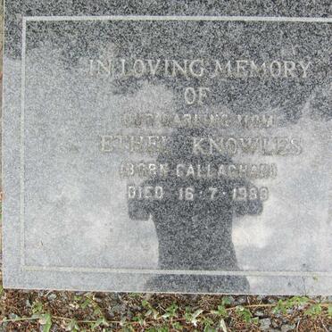KNOWLES Ethel nee CALLAGHAN -1983