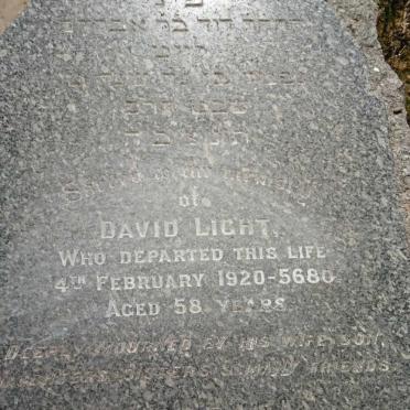 LIGHT David -1920