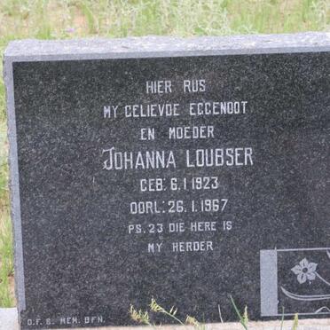 LOUBSER Johanna 1923-1967