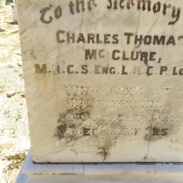 McCLURE Charles Thomas -1912