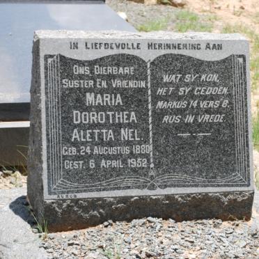 NEL Maria Dorothea Aletta 1880-1952