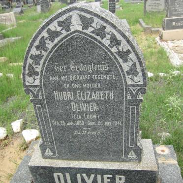 OLIVIER Hubri Elizabeth nee LOUW 1880-1941