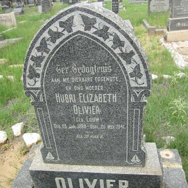 OLIVIER Hubri Elizabeth nee LOUW 1880-1941