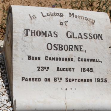 OSBORNE Thomas Glasson 1849-1935